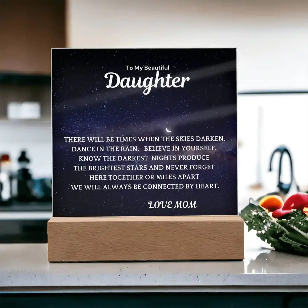 Brightest Stars Gift For Daughter Acrylic Plaque Gift for 708 - Home & Garden > Decor > Decorative Plaques | Gifting2Go
