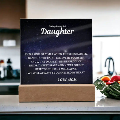 Brightest Stars Gift For Daughter Acrylic Plaque Gift for 708 - Home & Garden > Decor > Decorative Plaques | Gifting2Go