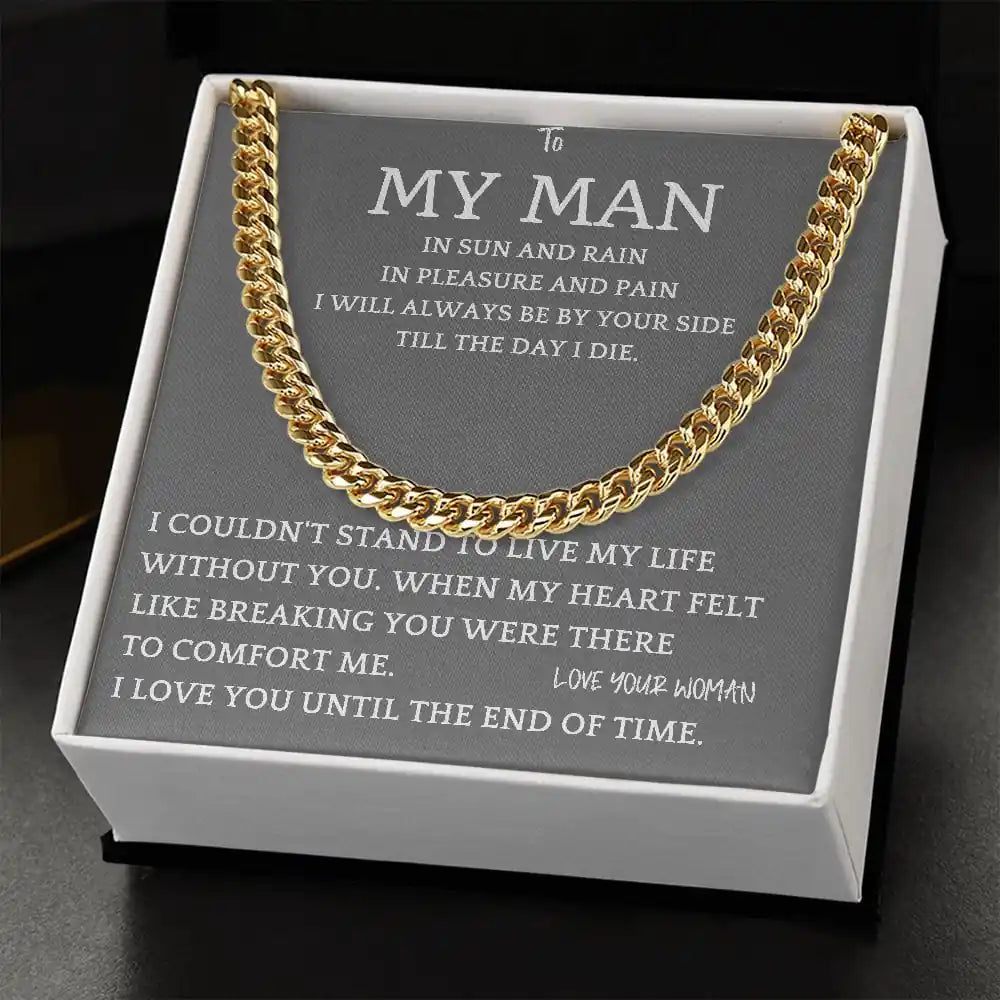 By Your Side Cuban Chain Gift For Men Gift for Jewelry | Gifting2Go