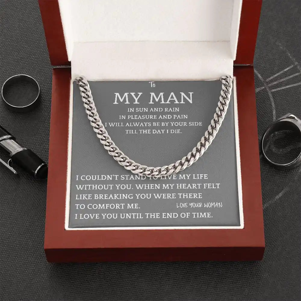 By Your Side Cuban Chain Gift For Men Gift for Jewelry | Gifting2Go