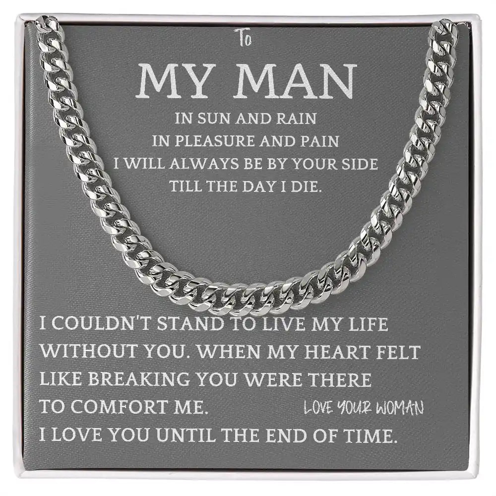 By Your Side Cuban Chain Gift For Men Gift for Jewelry | Gifting2Go