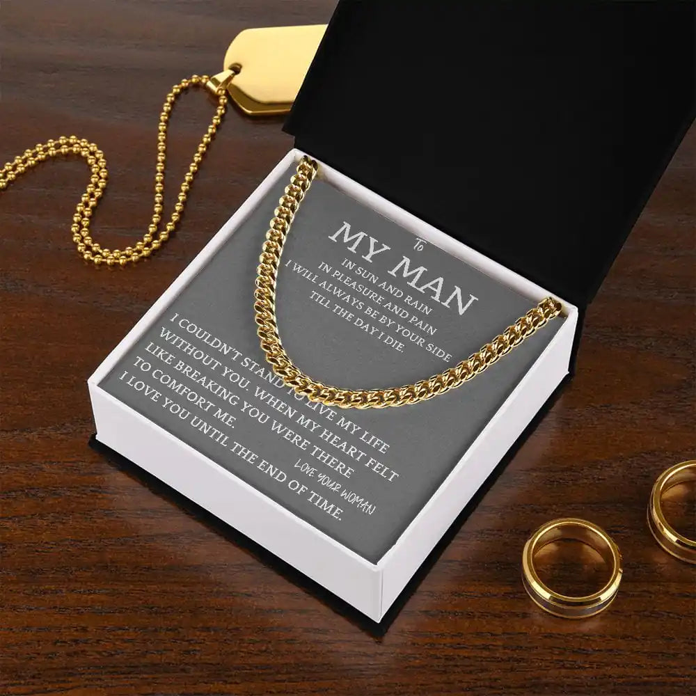 By Your Side Cuban Chain Gift For Men Gift for Jewelry | Gifting2Go