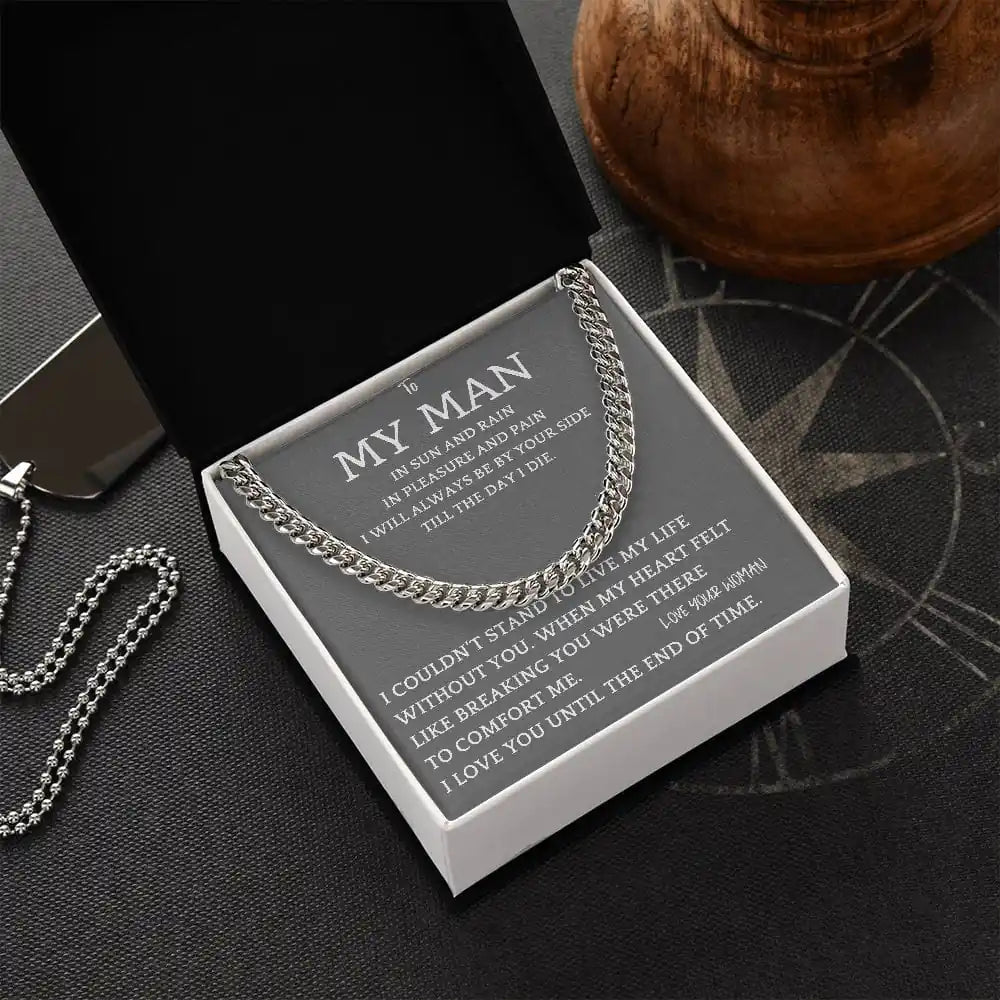 By Your Side Cuban Chain Gift For Men Gift for Jewelry | Gifting2Go