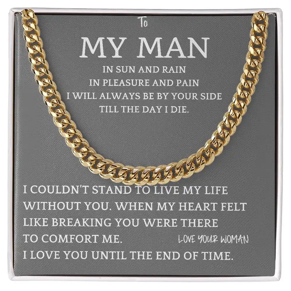 By Your Side Cuban Chain Gift For Men Gift for Jewelry | Gifting2Go