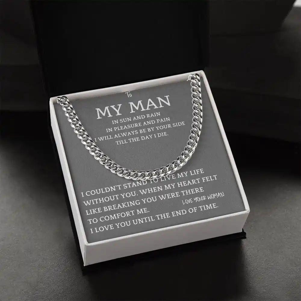 By Your Side Cuban Chain Gift For Men Gift for Jewelry | Gifting2Go