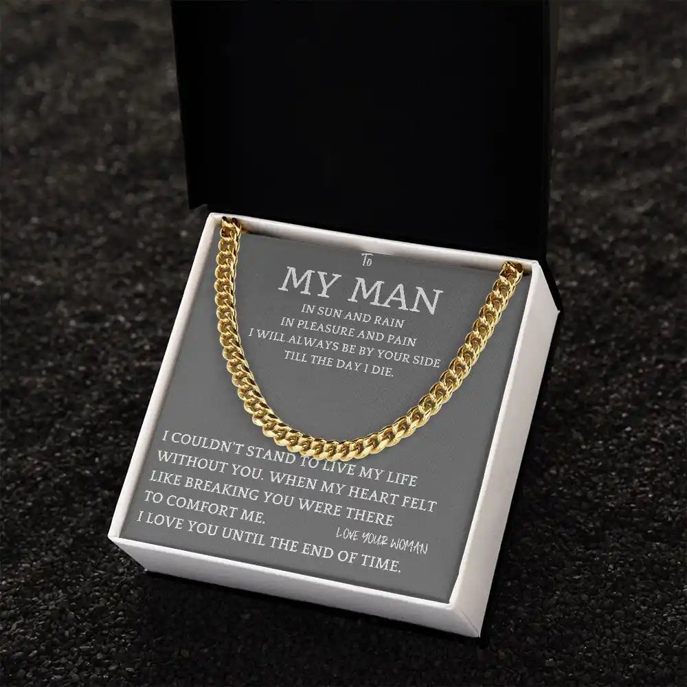 By Your Side Cuban Chain Gift For Men Gift for Jewelry | Gifting2Go