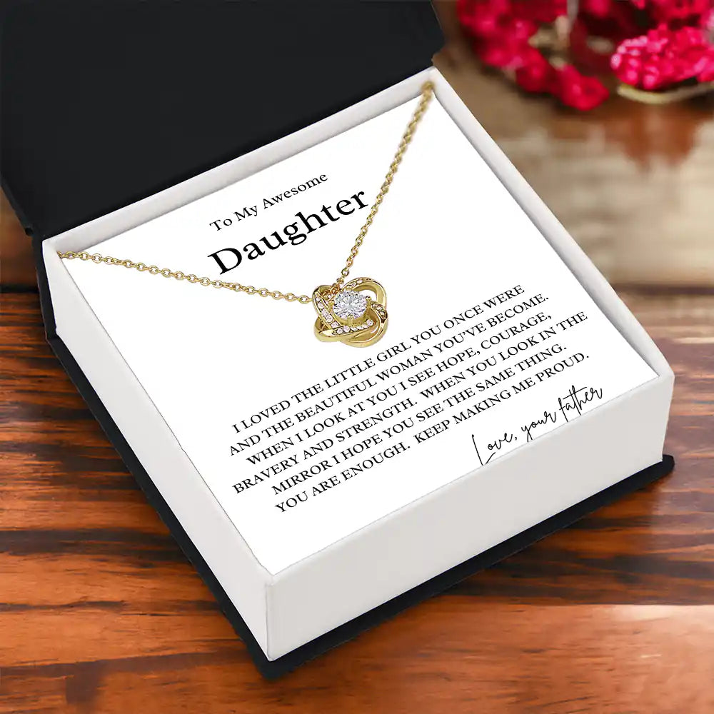 Courage, Bravery Daughter Necklace Gift for Jewelry | Gifting2Go
