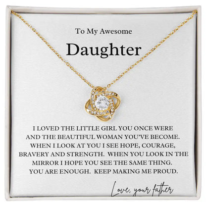Courage, Bravery Daughter Necklace Gift for Jewelry | Gifting2Go