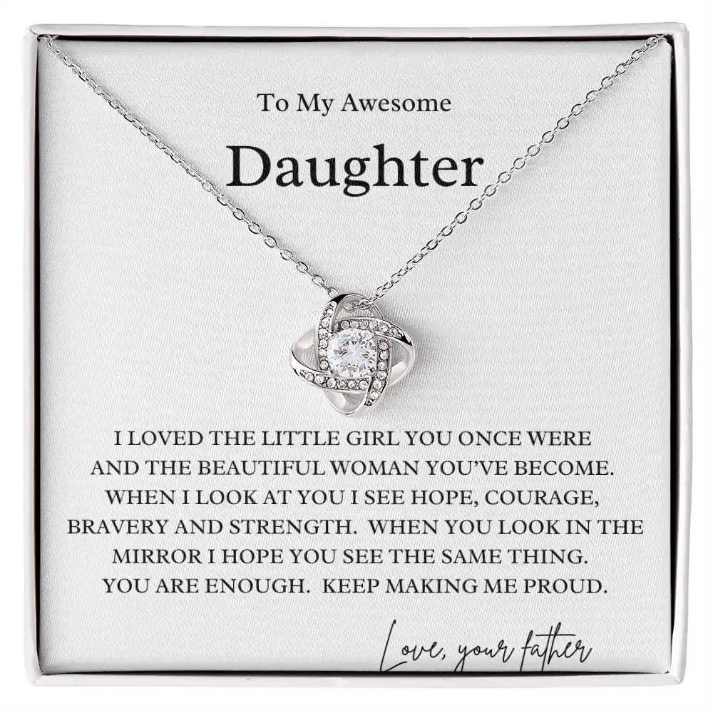 Courage, Bravery Daughter Necklace Gift for Jewelry | Gifting2Go