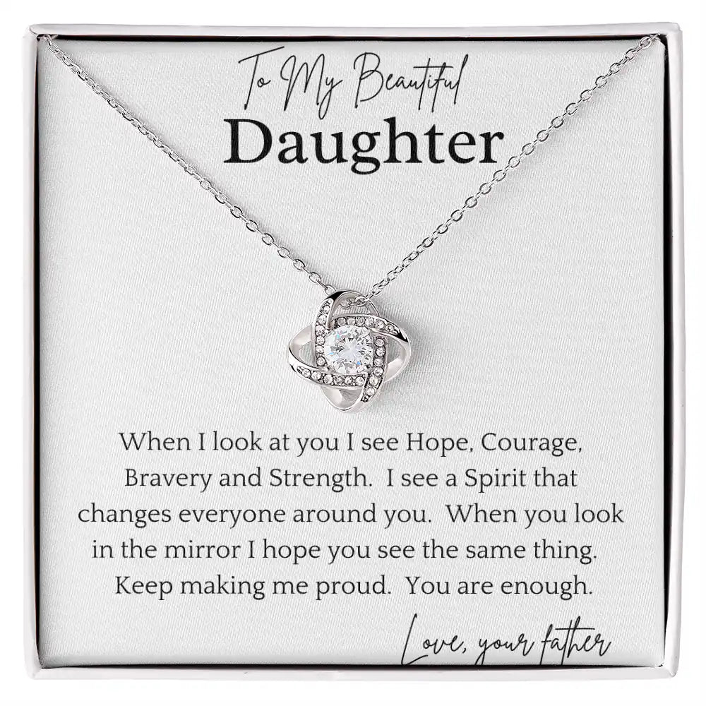 Courageous Daughter Necklace Gift for Jewelry | Gifting2Go
