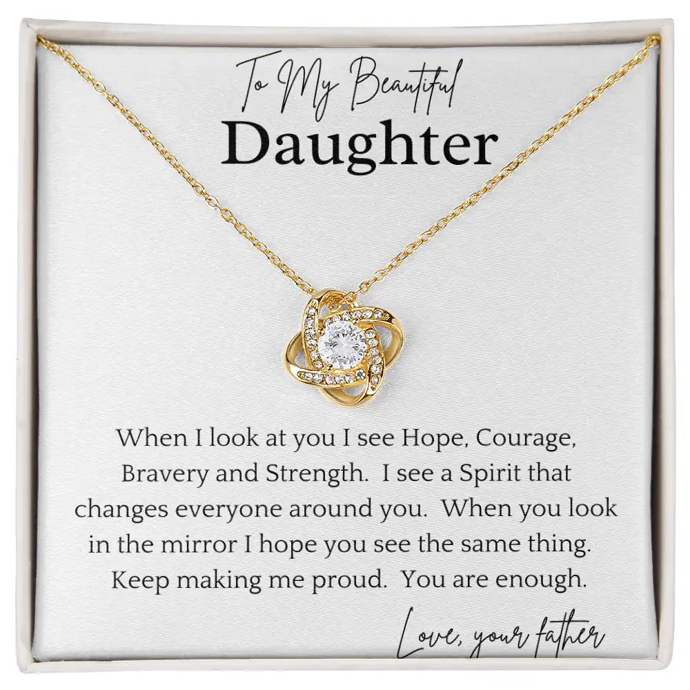 Courageous Daughter Necklace Gift for Jewelry | Gifting2Go