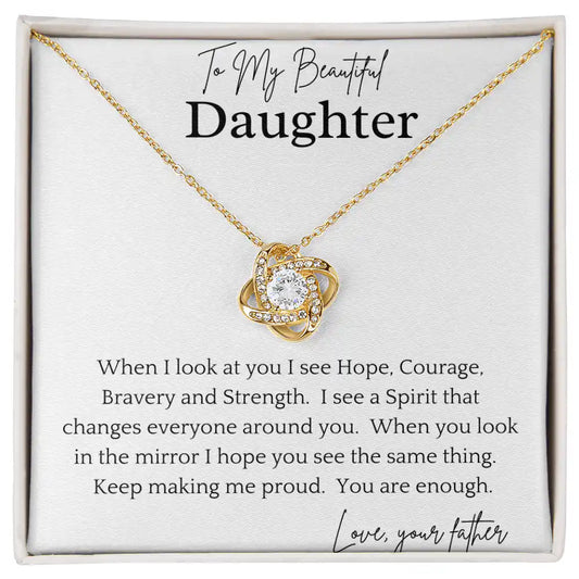Courageous Daughter Necklace Gift for Jewelry | Gifting2Go