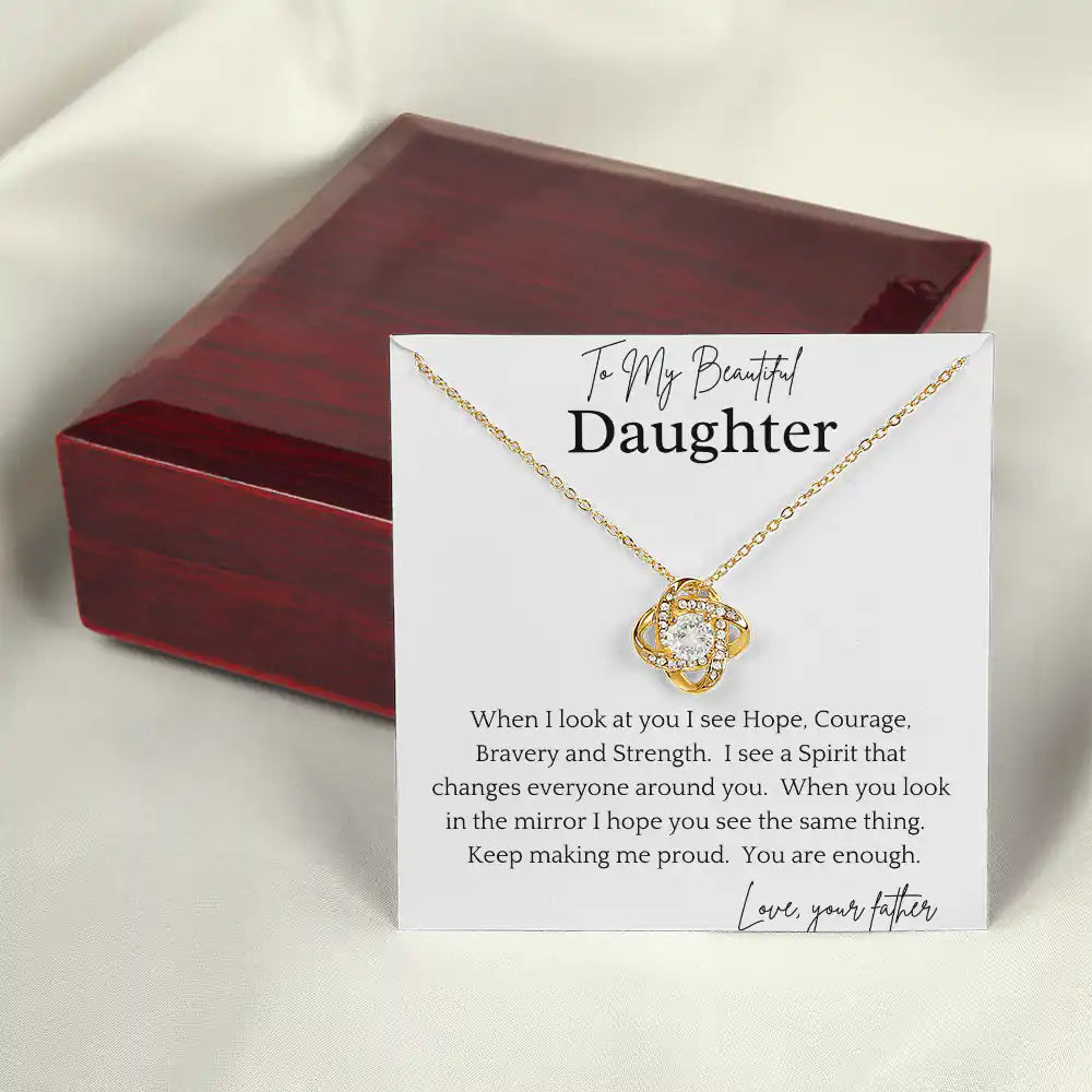 Courageous Daughter Necklace Gift for Jewelry | Gifting2Go