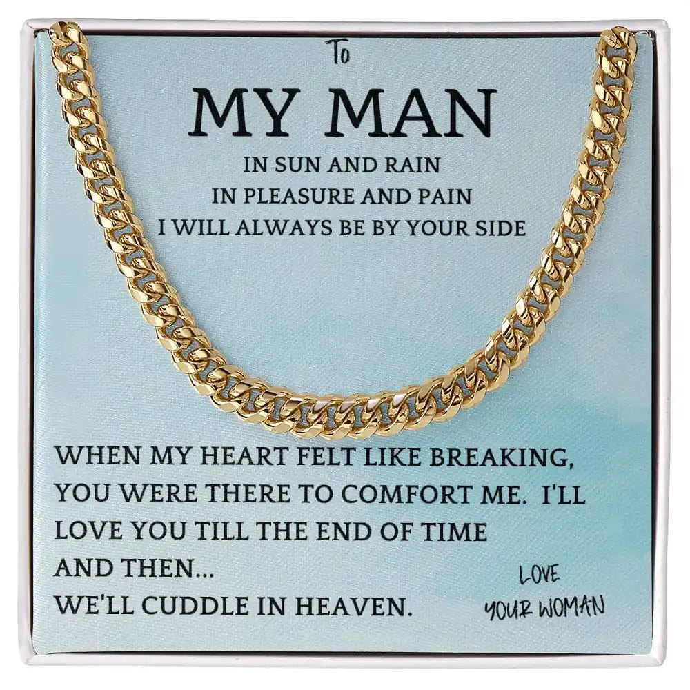 Cuddle in Heaven Cuban Chain Gift For Men Gift for Jewelry | Gifting2Go