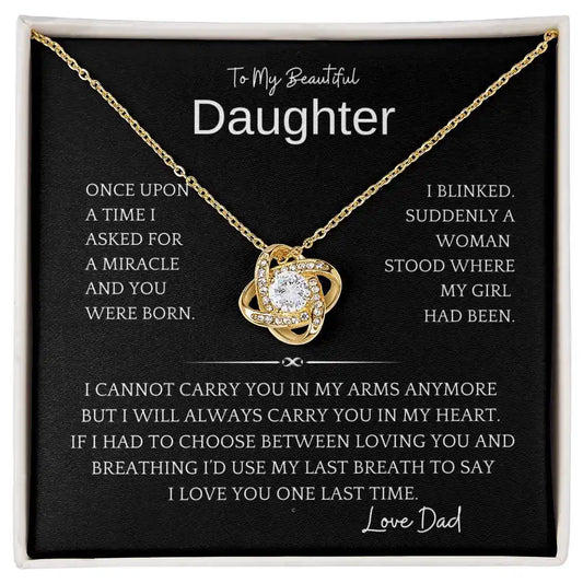 Daughter For Life Necklace Gift for Jewelry | Gifting2Go