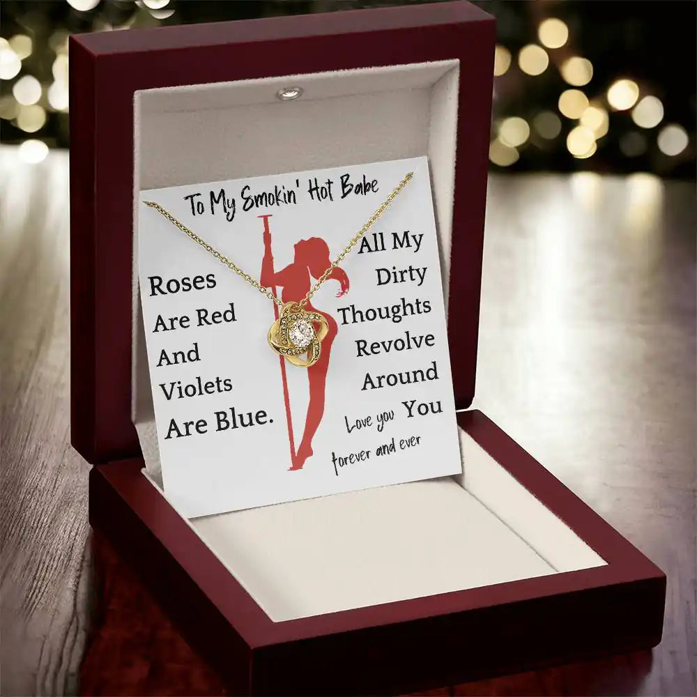 Dirty Thoughts Necklace Gift For Girlfriend Soulmate Anniversary Valentines Present For Woman Gift for Jewelry | Gifting2Go
