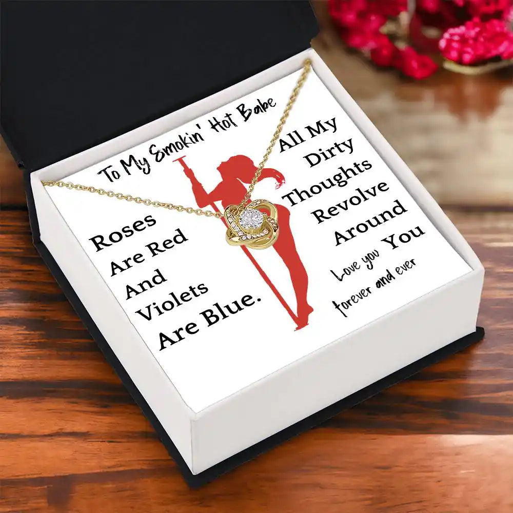 Dirty Thoughts Necklace Gift For Girlfriend Soulmate Anniversary Valentines Present For Woman Gift for Jewelry | Gifting2Go