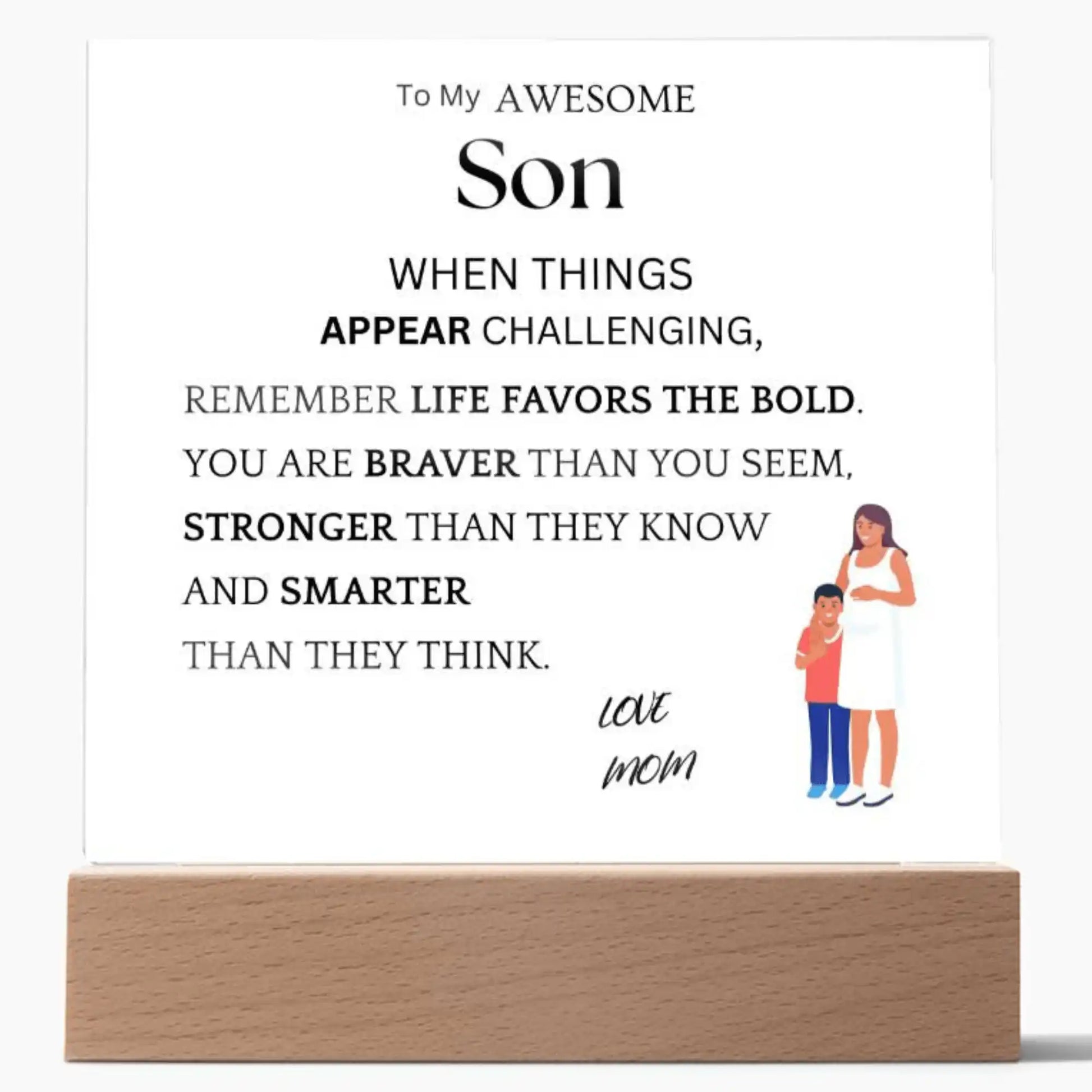 Favors The Bold Acrylic Plaque Gift for 708 - Home & Garden > Decor > Decorative Plaques | Gifting2Go