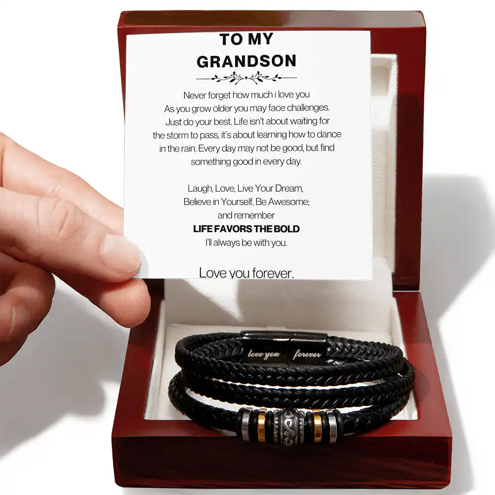 Favors The Bold Grandson Gift Gift for 2668 - Apparel & Accessories > Handbags, Wallets & Cases > Wallets & Money Clips | Gifting2Go