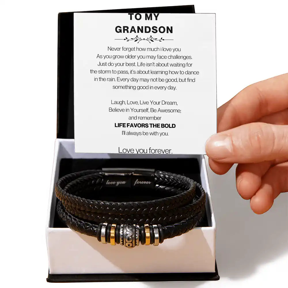 Favors The Bold Grandson Gift Gift for 2668 - Apparel & Accessories > Handbags, Wallets & Cases > Wallets & Money Clips | Gifting2Go