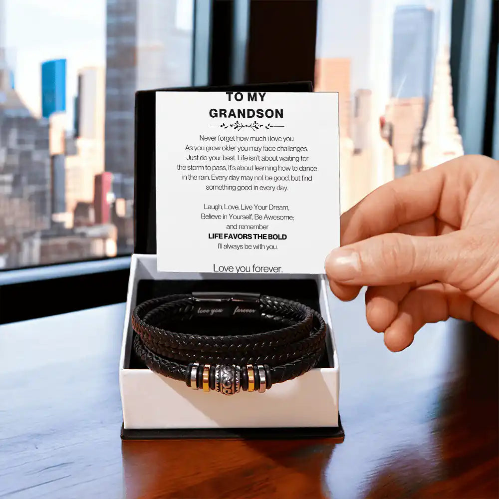 Favors The Bold Grandson Gift Gift for 2668 - Apparel & Accessories > Handbags, Wallets & Cases > Wallets & Money Clips | Gifting2Go