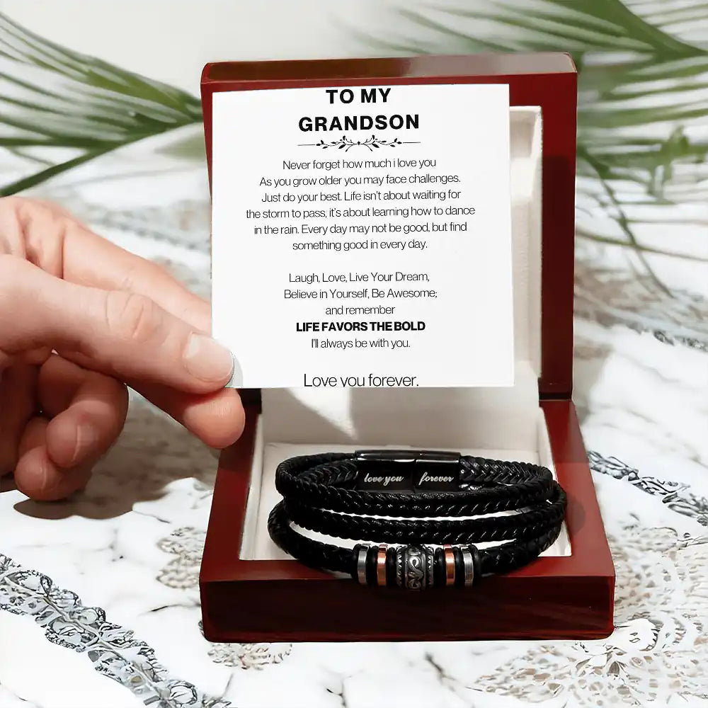 Favors The Bold Grandson Gift Gift for 2668 - Apparel & Accessories > Handbags, Wallets & Cases > Wallets & Money Clips | Gifting2Go