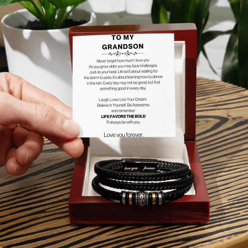 Favors The Bold Grandson Gift Gift for 2668 - Apparel & Accessories > Handbags, Wallets & Cases > Wallets & Money Clips | Gifting2Go