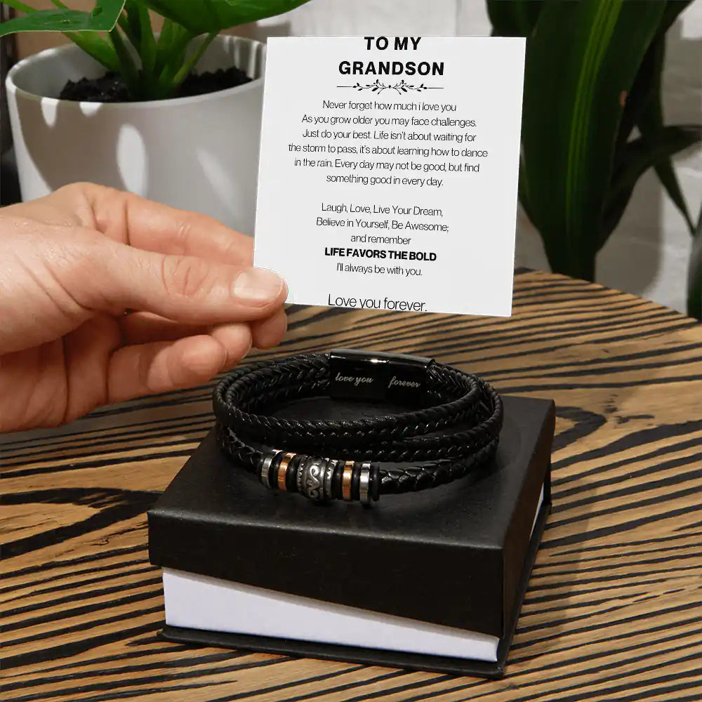 Favors The Bold Grandson Gift Gift for 2668 - Apparel & Accessories > Handbags, Wallets & Cases > Wallets & Money Clips | Gifting2Go