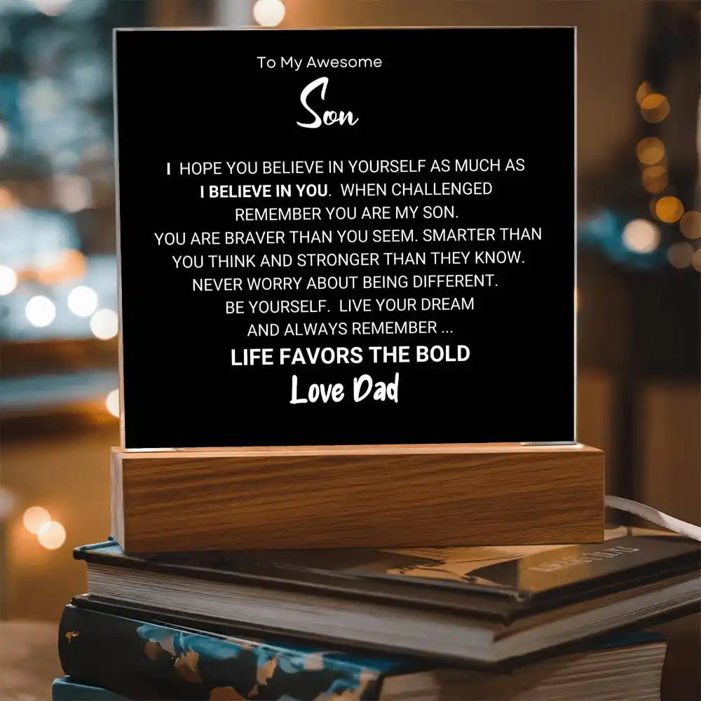 Favors The Bold Son Gift Gift for 708 - Home & Garden > Decor > Decorative Plaques | Gifting2Go