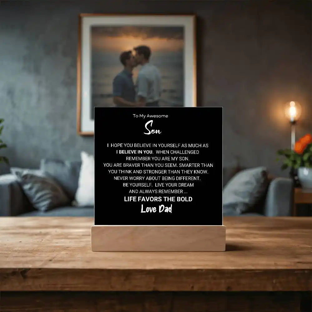 Favors The Bold Son Gift Gift for 708 - Home & Garden > Decor > Decorative Plaques | Gifting2Go