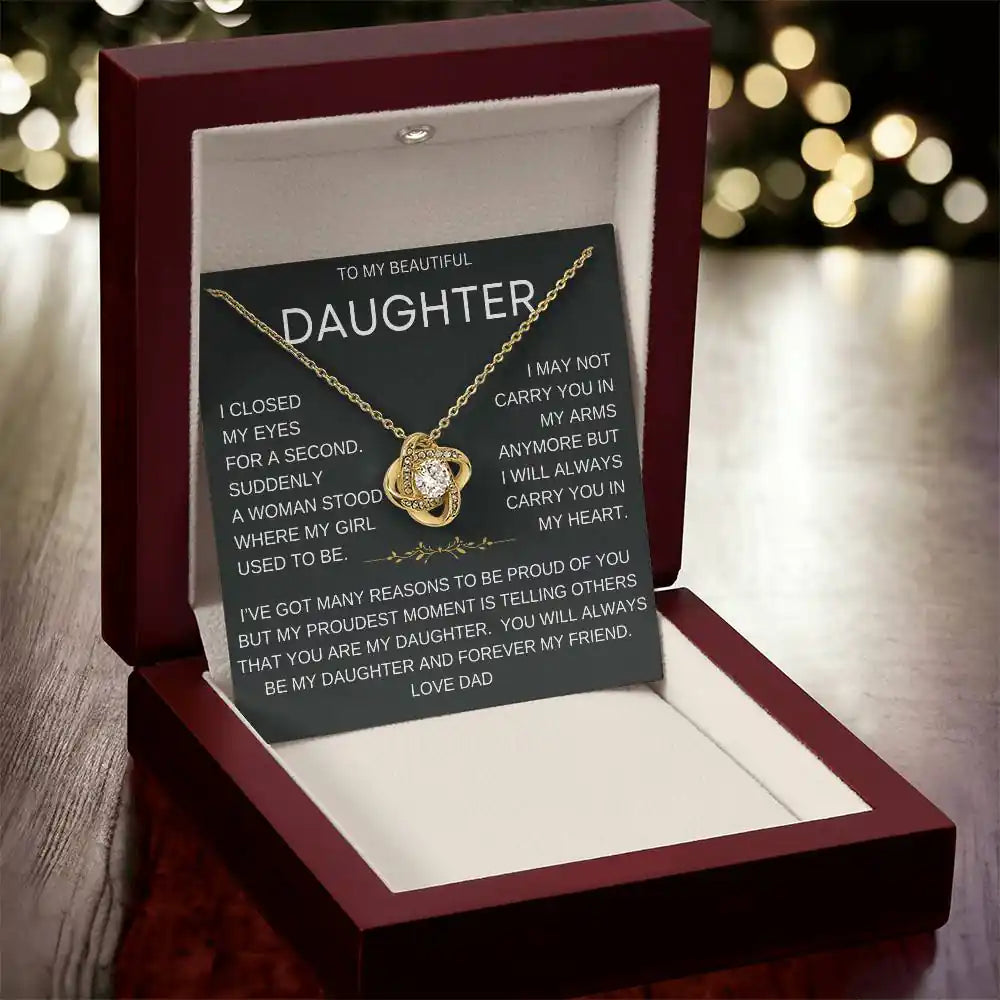 Forever Daughter Necklace Gift From Dad Gift for Jewelry | Gifting2Go