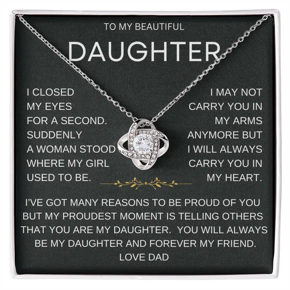 Forever Daughter Necklace Gift From Dad Gift for Jewelry | Gifting2Go