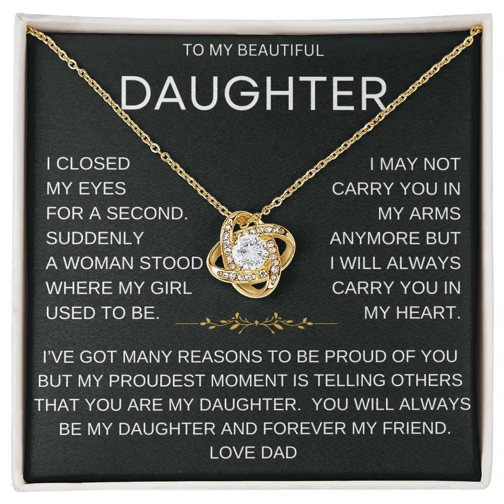 Forever Daughter Necklace Gift From Dad Gift for Jewelry | Gifting2Go
