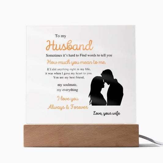 Gave My Heart Gift For Husband Gift for 708 - Home & Garden > Decor > Decorative Plaques | Gifting2Go
