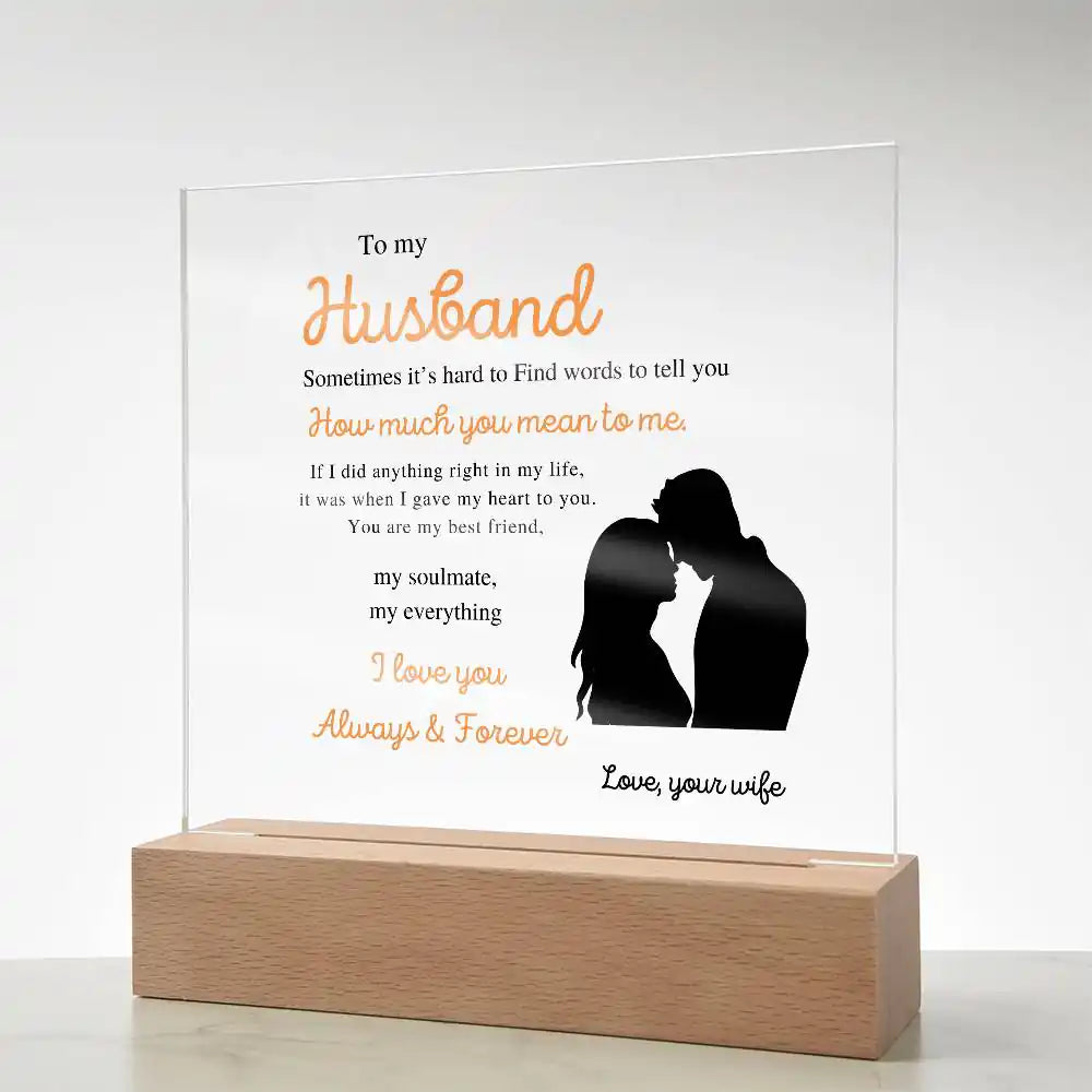 Gave My Heart Gift For Husband Gift for 708 - Home & Garden > Decor > Decorative Plaques | Gifting2Go