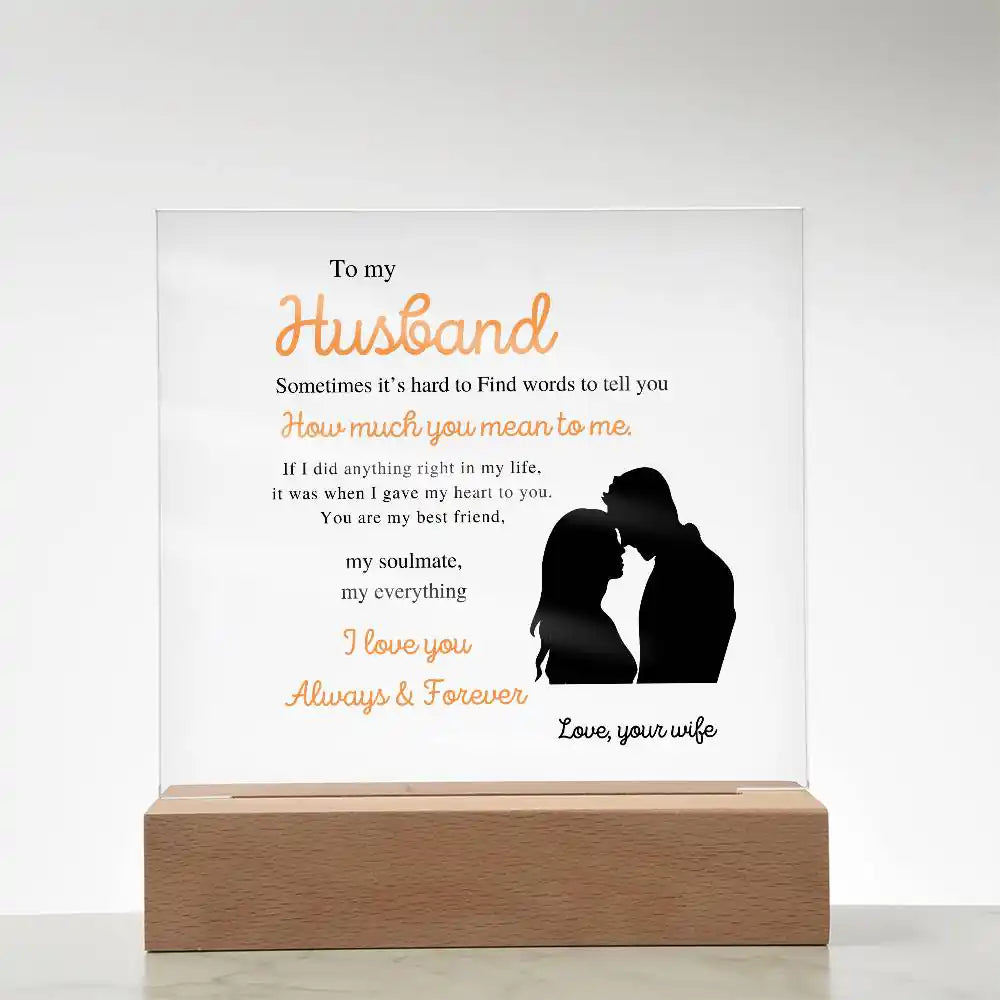 Gave My Heart Gift For Husband Gift for 708 - Home & Garden > Decor > Decorative Plaques | Gifting2Go