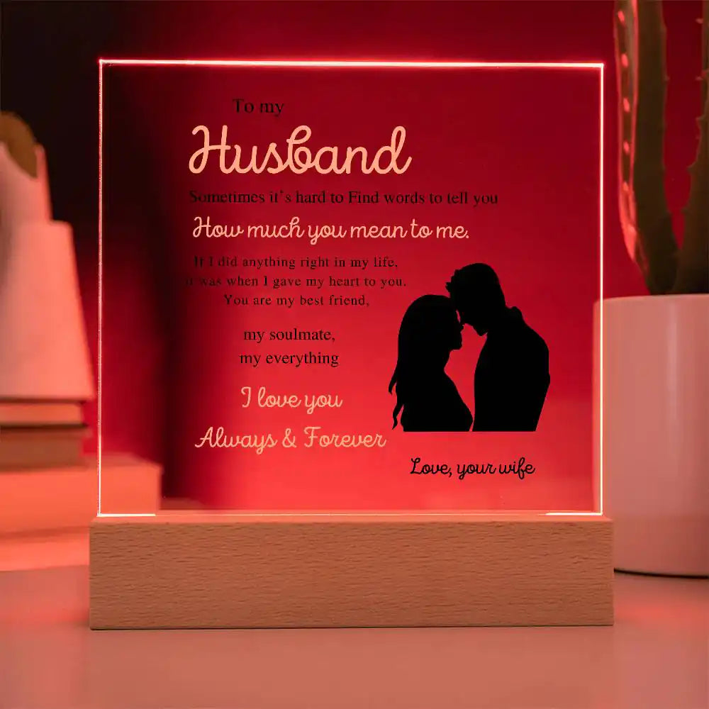 Gave My Heart Gift For Husband Gift for 708 - Home & Garden > Decor > Decorative Plaques | Gifting2Go