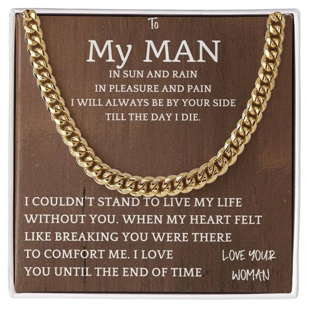 Heart Felt Cuban Chain Gift For Men Gift for Jewelry | Gifting2Go