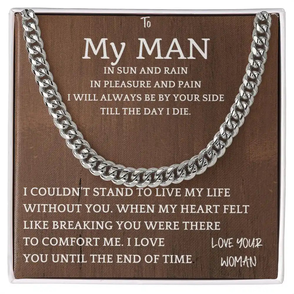 Heart Felt Cuban Chain Gift For Men Gift for Jewelry | Gifting2Go