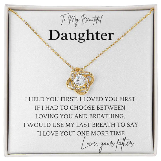 Held You First Daughter Necklace Gift for Jewelry | Gifting2Go