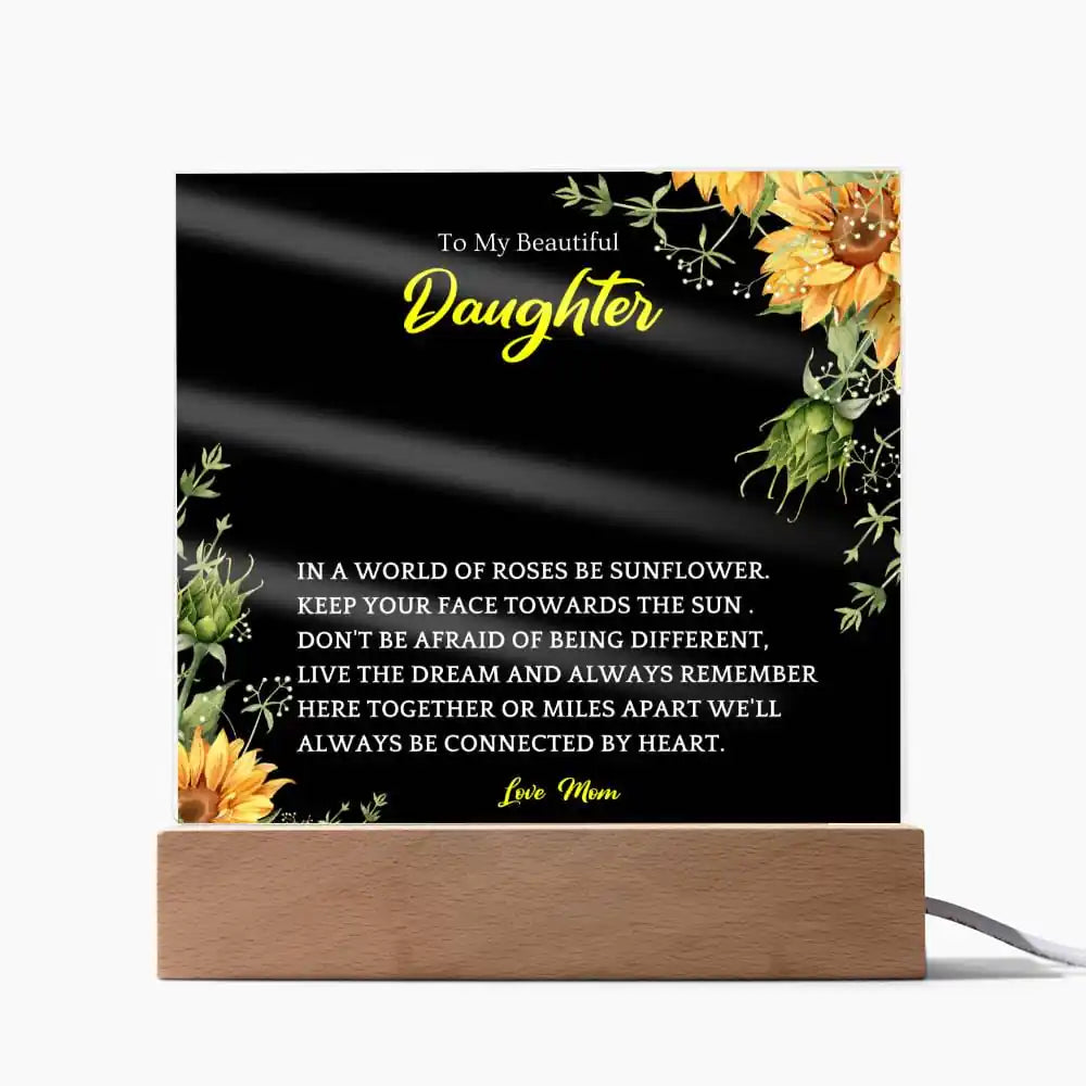 Here Together Acrylic Plaque Gift For Daughters Gift for 708 - Home & Garden > Decor > Decorative Plaques | Gifting2Go