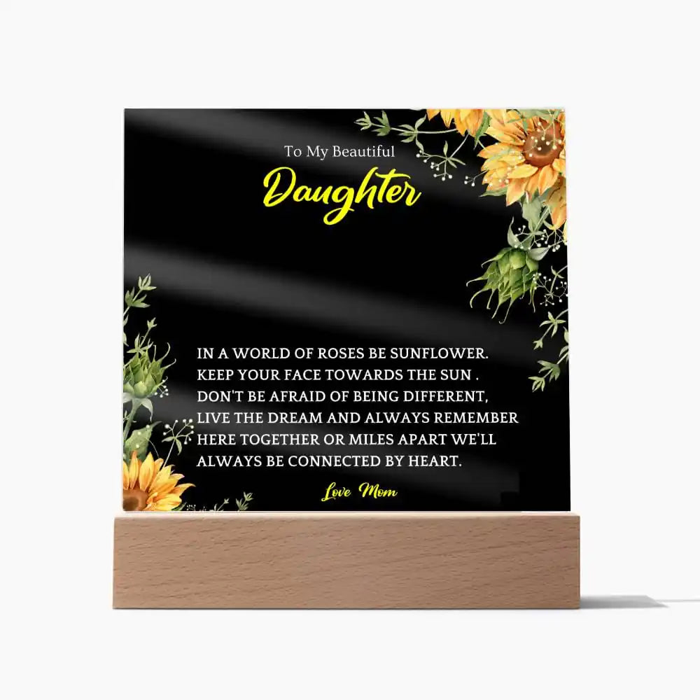 Here Together Acrylic Plaque Gift For Daughters Gift for 708 - Home & Garden > Decor > Decorative Plaques | Gifting2Go