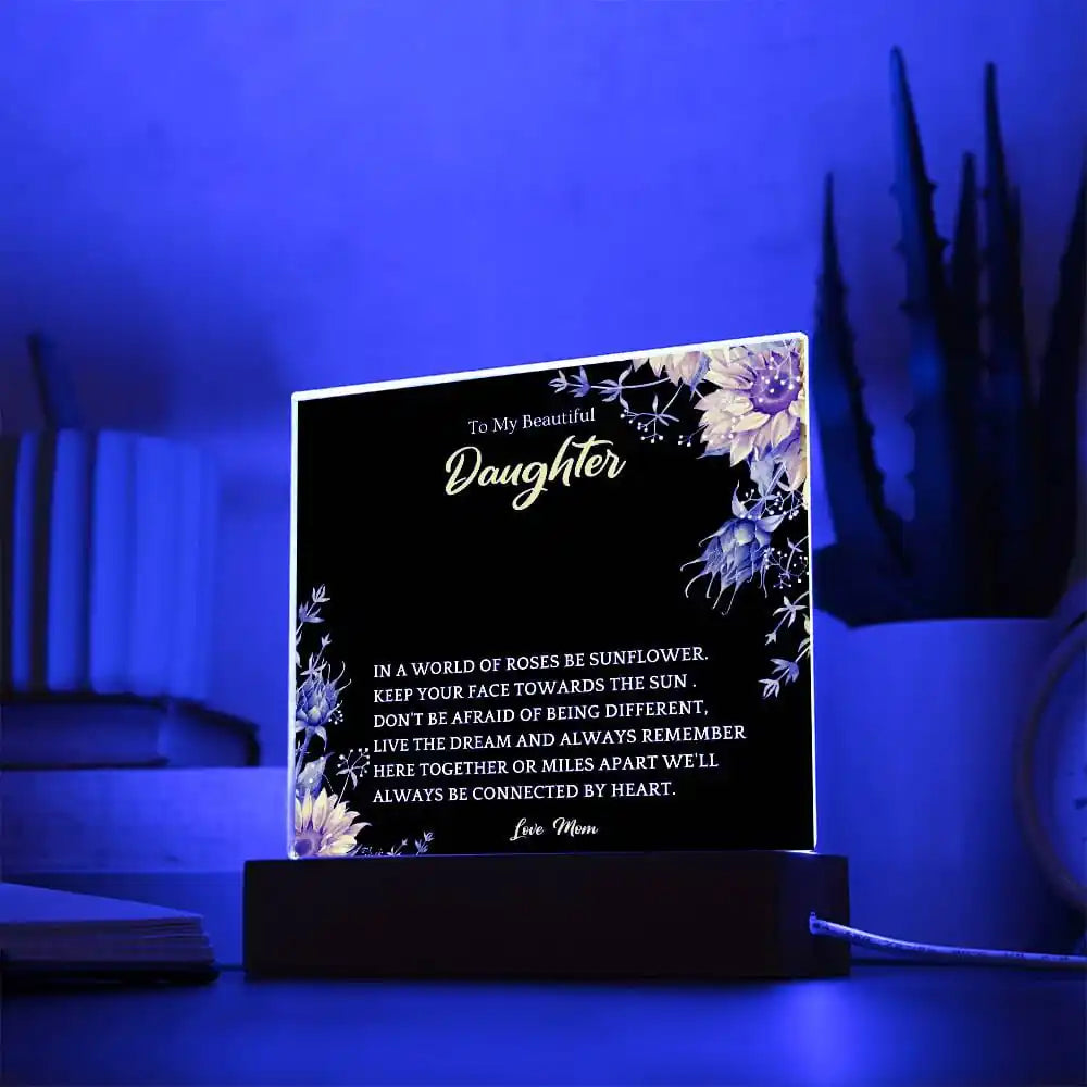 Here Together Acrylic Plaque Gift For Daughters Gift for 708 - Home & Garden > Decor > Decorative Plaques | Gifting2Go
