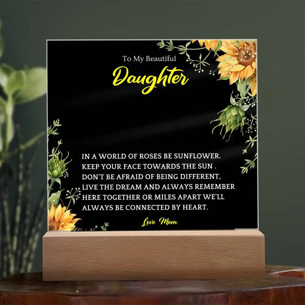 Here Together Acrylic Plaque Gift For Daughters Gift for 708 - Home & Garden > Decor > Decorative Plaques | Gifting2Go