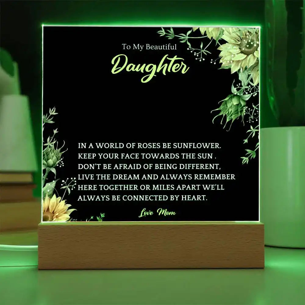 Here Together Acrylic Plaque Gift For Daughters Gift for 708 - Home & Garden > Decor > Decorative Plaques | Gifting2Go