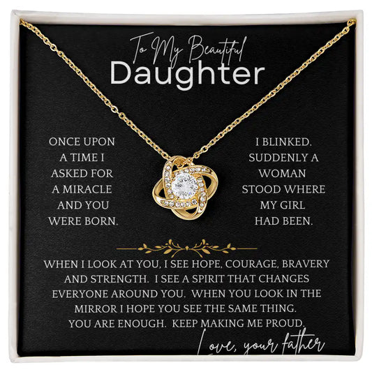 I Blinked Daughter Necklace Gift for Jewelry | Gifting2Go