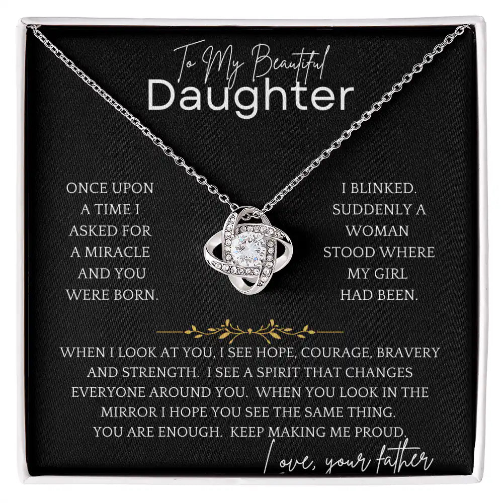 I Blinked Daughter Necklace Gift for Jewelry | Gifting2Go