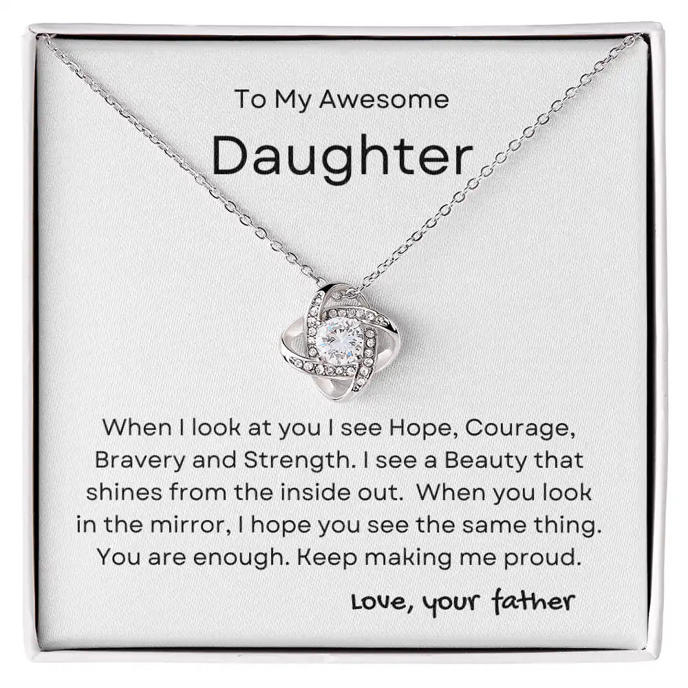 Inside Out Daughter Necklace Gift for Jewelry | Gifting2Go