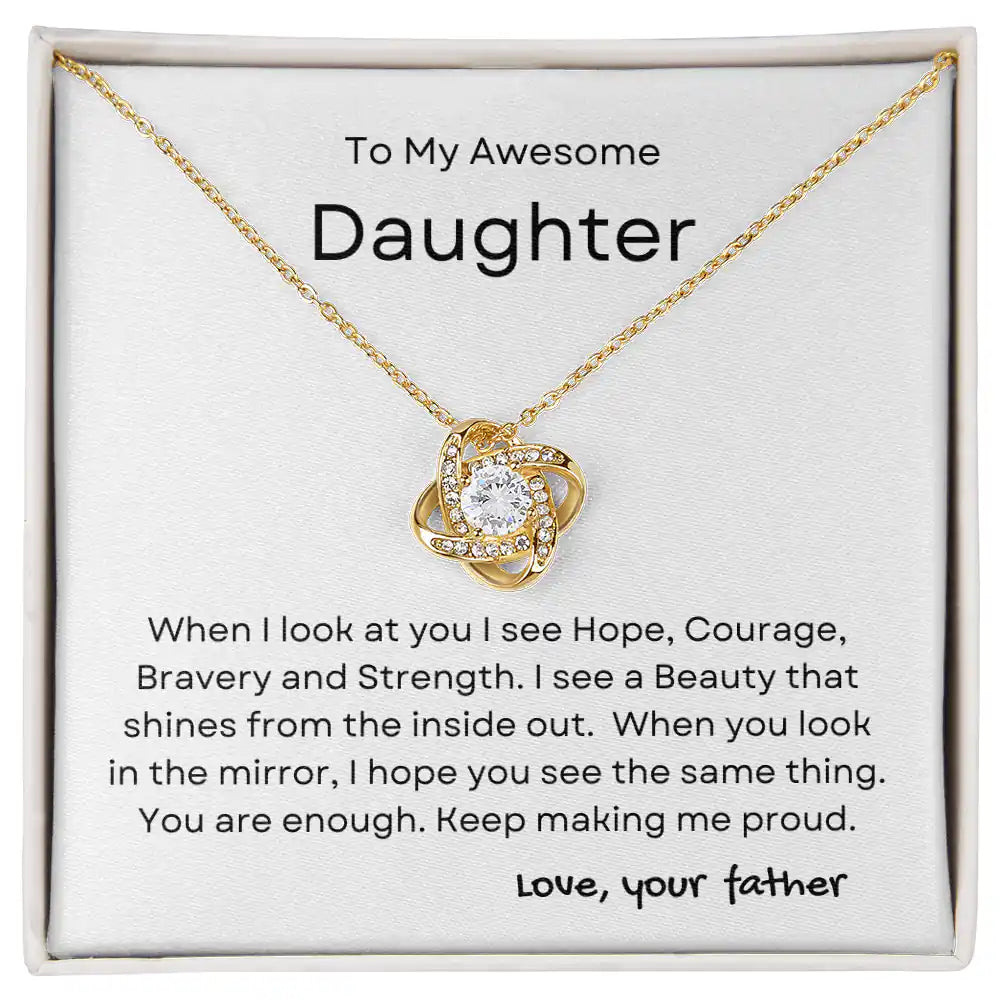 Inside Out Daughter Necklace Gift for Jewelry | Gifting2Go