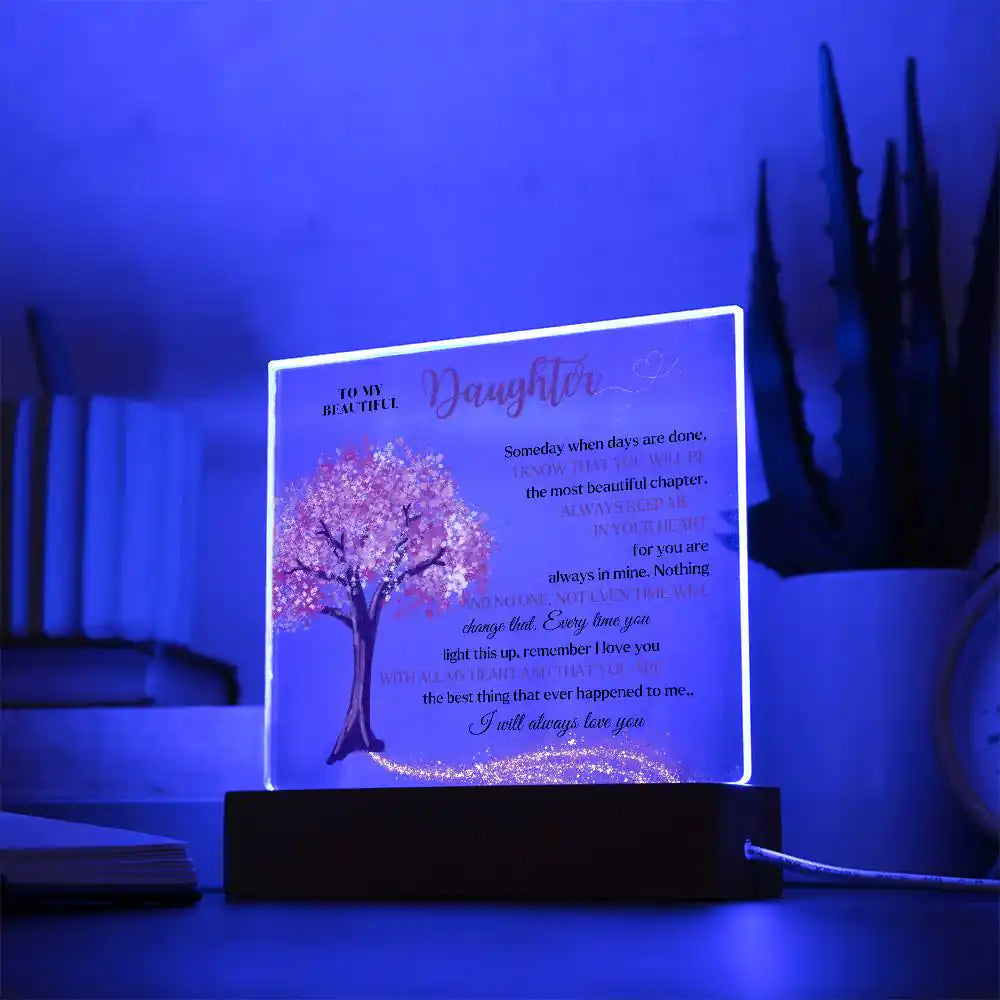 Keep Me In Your Heart Acrylic Gift For Daughter Gift for 708 - Home & Garden > Decor > Decorative Plaques | Gifting2Go